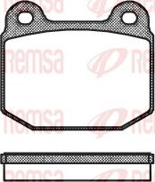 Remsa 0014.20 - Гальмівні колодки, дискові гальма autocars.com.ua