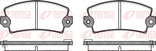 Remsa 0021.16 - Гальмівні колодки, дискові гальма autocars.com.ua