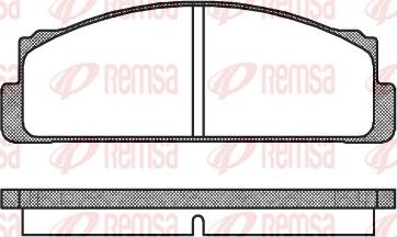 Remsa 0022.20 - Тормозные колодки, дисковые, комплект avtokuzovplus.com.ua