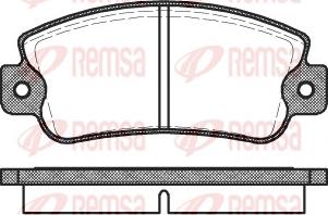 Remsa 0025.20 - Гальмівні колодки, дискові гальма autocars.com.ua