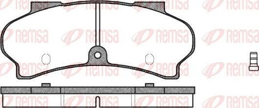 Remsa 0026.02 - Гальмівні колодки, дискові гальма autocars.com.ua