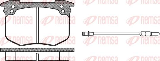 Remsa 0030.02 - Тормозные колодки, дисковые, комплект avtokuzovplus.com.ua