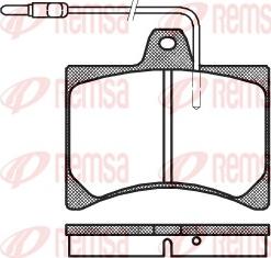 Remsa 0035.04 - Гальмівні колодки, дискові гальма autocars.com.ua