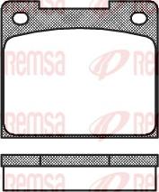 Remsa 0039.00 - Тормозные колодки, дисковые, комплект avtokuzovplus.com.ua