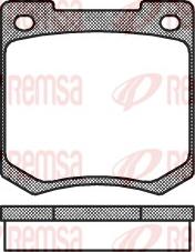 Remsa 0040.00 - Гальмівні колодки, дискові гальма autocars.com.ua