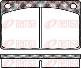 Remsa 0042.00 - Тормозные колодки, дисковые, комплект avtokuzovplus.com.ua