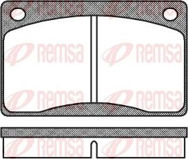 Remsa 0042.30 - Гальмівні колодки, дискові гальма autocars.com.ua