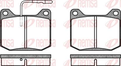 Remsa 0045.32 - Тормозные колодки, дисковые, комплект avtokuzovplus.com.ua