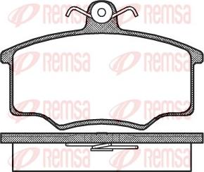 Remsa 0046.00 - Тормозные колодки, дисковые, комплект autodnr.net