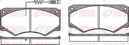 Remsa 0047.12 - Гальмівні колодки, дискові гальма autocars.com.ua