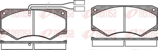 Remsa 0047.42 - Тормозные колодки, дисковые, комплект autodnr.net