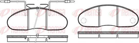 Remsa 0048.12 - Тормозные колодки, дисковые, комплект avtokuzovplus.com.ua