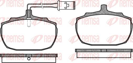 Remsa 0057.02 - Тормозные колодки, дисковые, комплект autodnr.net