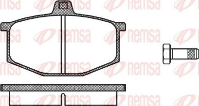 Remsa 0060.00 - Гальмівні колодки, дискові гальма autocars.com.ua