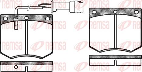 Remsa 0063.02 - Гальмівні колодки, дискові гальма autocars.com.ua