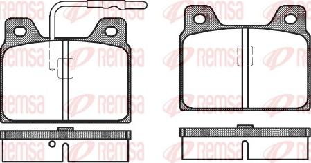 Remsa 0068.02 - Тормозные колодки, дисковые, комплект avtokuzovplus.com.ua