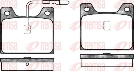 Remsa 0068.12 - Гальмівні колодки, дискові гальма autocars.com.ua