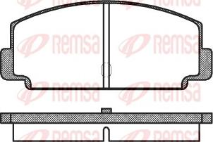 Remsa 0075.60 - Тормозные колодки, дисковые, комплект autodnr.net