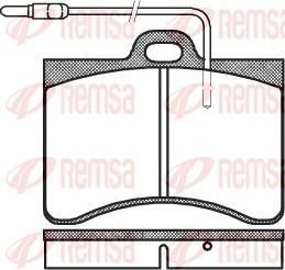 Remsa 0086.04 - Гальмівні колодки, дискові гальма autocars.com.ua