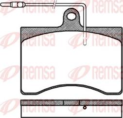 Remsa 0090.04 - Гальмівні колодки, дискові гальма autocars.com.ua