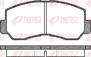 Remsa 0094.40 - Тормозные колодки, дисковые, комплект autodnr.net