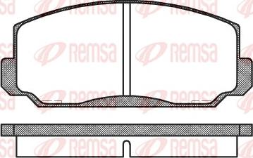 Remsa 0098.00 - Тормозные колодки, дисковые, комплект avtokuzovplus.com.ua