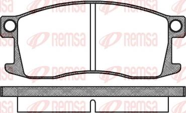 Remsa 0110.00 - Тормозные колодки, дисковые, комплект avtokuzovplus.com.ua