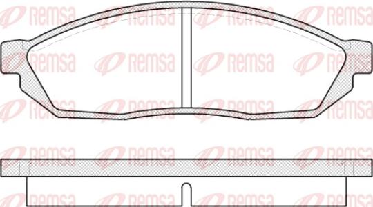 Remsa 0111.00 - Тормозные колодки, дисковые, комплект avtokuzovplus.com.ua