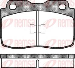 Remsa 0114.00 - Тормозные колодки, дисковые, комплект avtokuzovplus.com.ua