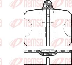 Remsa 0118.10 - Тормозные колодки, дисковые, комплект avtokuzovplus.com.ua