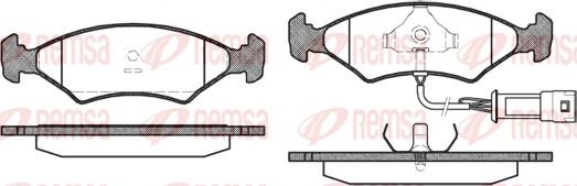 Remsa 0119.32 - Тормозные колодки, дисковые, комплект avtokuzovplus.com.ua