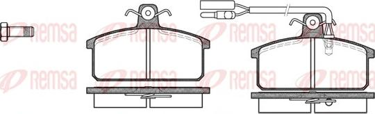 Remsa 0128.12 - Тормозные колодки, дисковые, комплект avtokuzovplus.com.ua