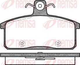 Remsa 0128.50 - Тормозные колодки, дисковые, комплект avtokuzovplus.com.ua