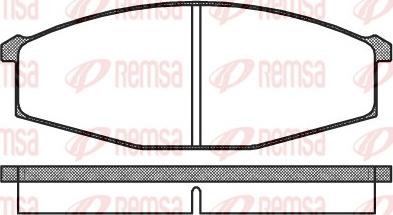 Remsa 0129.00 - Тормозные колодки, дисковые, комплект avtokuzovplus.com.ua