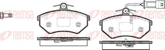 Remsa 0134.42 - Гальмівні колодки, дискові гальма autocars.com.ua