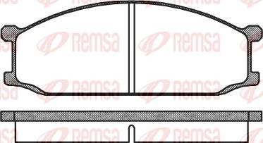 Remsa 0136.00 - Тормозные колодки, дисковые, комплект autodnr.net