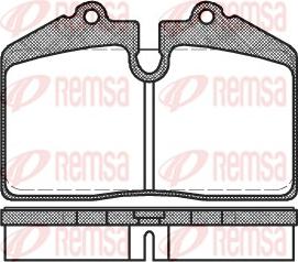 Remsa 0140.50 - Гальмівні колодки, дискові гальма autocars.com.ua