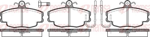 Remsa 0141.12 - Тормозные колодки, дисковые, комплект avtokuzovplus.com.ua