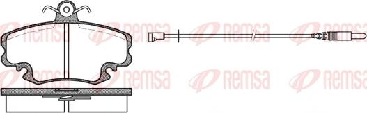 Remsa 0141.32 - Комплект гальмівних колодок з 4 шт. дисків autocars.com.ua