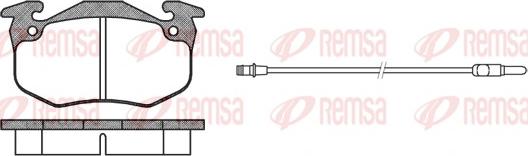 Remsa 0144.12 - Тормозные колодки, дисковые, комплект autodnr.net