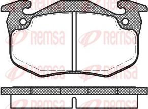 Remsa 0144.80 - Тормозные колодки, дисковые, комплект avtokuzovplus.com.ua