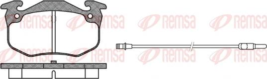 Remsa 0144.92 - Тормозные колодки, дисковые, комплект avtokuzovplus.com.ua