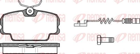 Remsa 0145.02 - Тормозные колодки, дисковые, комплект avtokuzovplus.com.ua