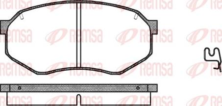 Remsa 0148.14 - Тормозные колодки, дисковые, комплект avtokuzovplus.com.ua