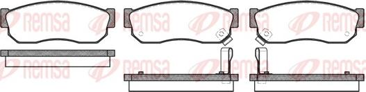 Remsa 0149.02 - Тормозные колодки, дисковые, комплект avtokuzovplus.com.ua