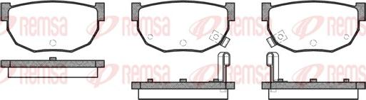 Remsa 0151.02 - Тормозные колодки, дисковые, комплект avtokuzovplus.com.ua