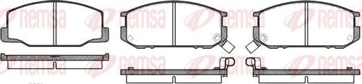 Remsa 0152.02 - Тормозные колодки, дисковые, комплект avtokuzovplus.com.ua