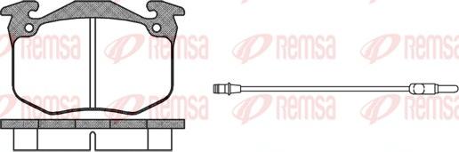 Remsa 0163.02 - Тормозные колодки, дисковые, комплект avtokuzovplus.com.ua