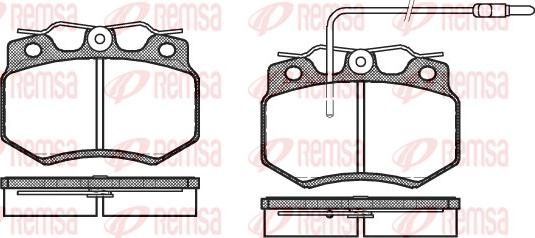 Remsa 0170.02 - Гальмівні колодки, дискові гальма autocars.com.ua