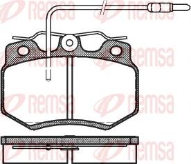 Remsa 0170.04 - Тормозные колодки, дисковые, комплект avtokuzovplus.com.ua